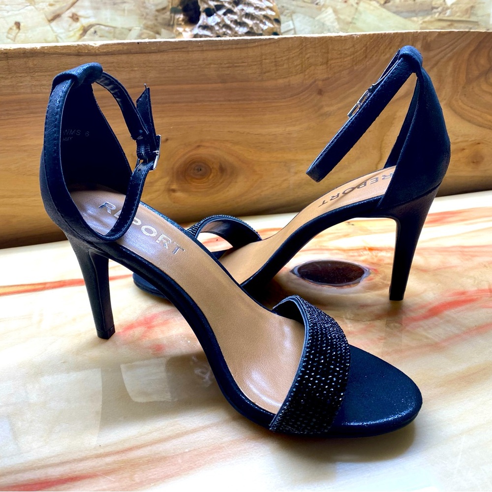 Report Open Toe Ankle Strap Heels